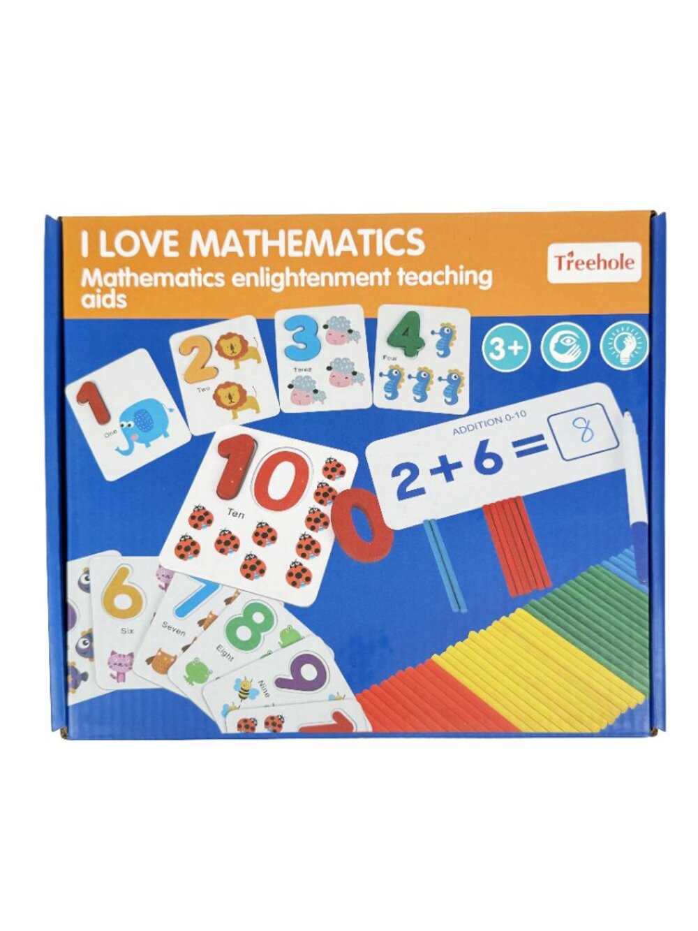 Montessori Wooden Math Learning Set, Addition & Subtraction Toy - Picture 3 of 16